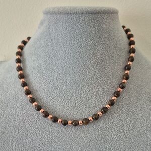 CHOKER In BROZNITE & COPPER ,MATCHING BRACLET